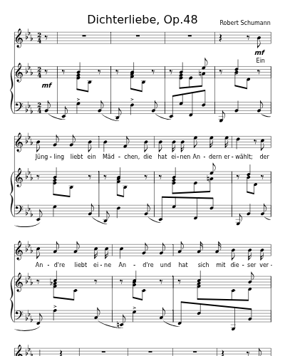 Ein Jüngling liebt ein Mädchen (Dichterliebe, Op.48)