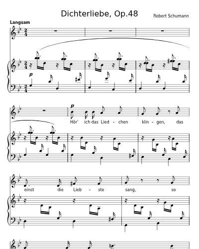Hör' ich das Liedchen klingen (Dichterliebe, Op.48)