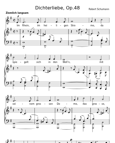 Im Rhein, im heiligen Strome (Dichterliebe, Op.48)