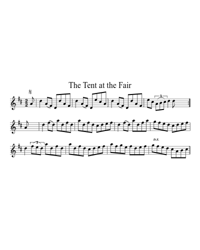 The tent at the fair (Version 2) sheet music preview