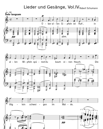 Nachtlied (Lieder und Gesänge, Vol.IV)