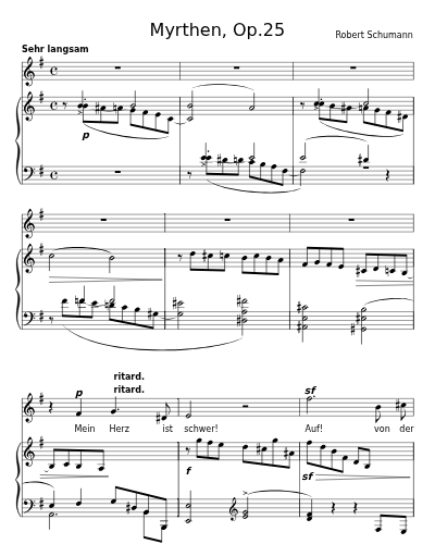 Aus den hebräischen Gesängen (Mein Herz ist schwer) (Myrthen, Op.25)