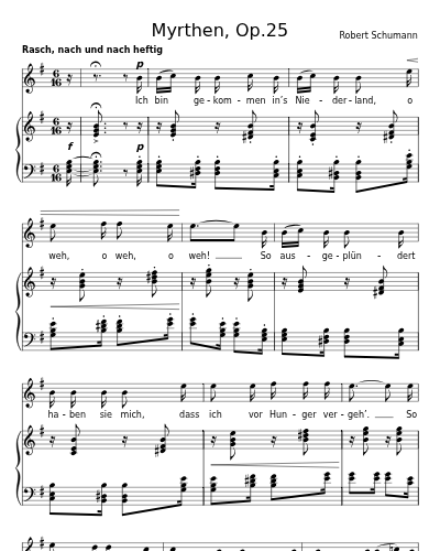 Die Hochländer-Witwe (Myrthen, Op.25)