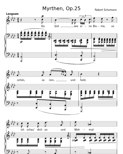 Du bist wie ein Blume (Myrthen, Op.25)