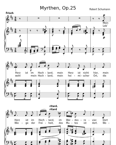 Hochländers Abschied (Myrthen, Op.25) preview