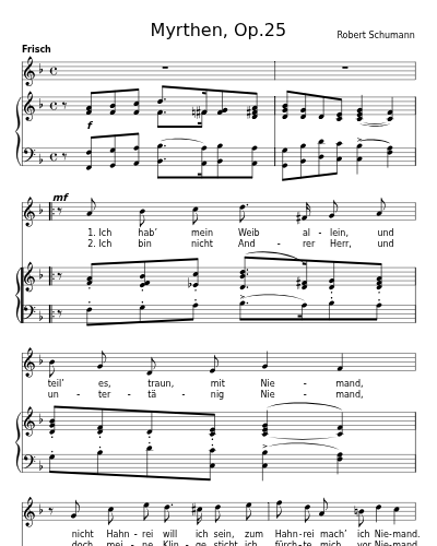 Niemand (Myrthen, Op.25) preview