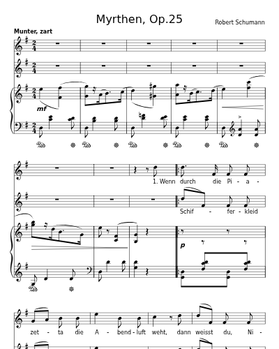 Zwei venetianische Lieder II (Wenn durch die Piazetta die Abendluft weht) (Myrthen, Op.25)