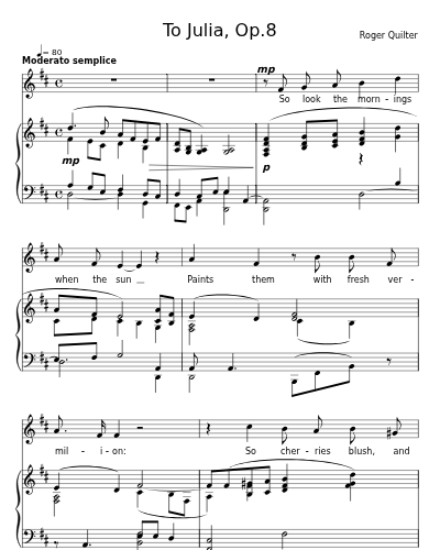 The Maiden Blush (To Julia, Op.8) preview