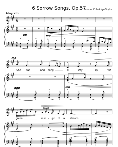 She sat and sang alway (6 Sorrow Songs, Op.57)