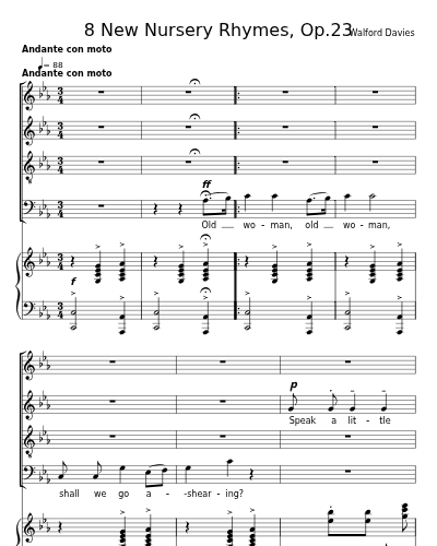 Old Woman (8 New Nursery Rhymes, Op.23)