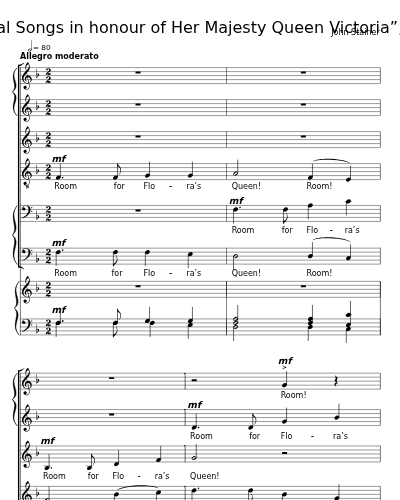Flora’s Queen (“Choral Songs in honour of Her Majesty Queen Victoria”, 1899) preview
