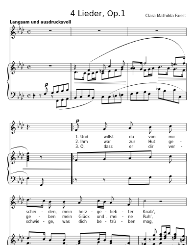 Altdeutsches Lied (4 Lieder, Op.1) preview