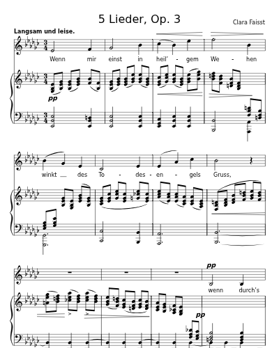 Letzter Wunsch (5 Lieder, Op. 3)