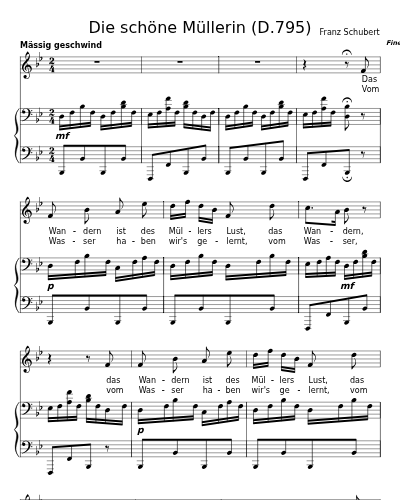 Das Wandern (Die schöne Müllerin (D.795))