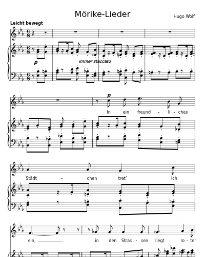 Auf einer Wanderung (Mörike-Lieder) preview