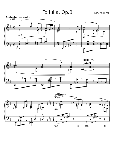 Interlude (To Julia, Op.8)