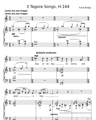 Day after day (3 Tagore Songs, H.164) preview