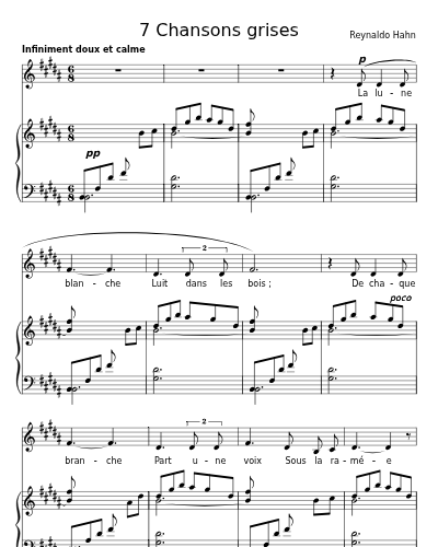 L’Heure exquise (7 Chansons grises) preview