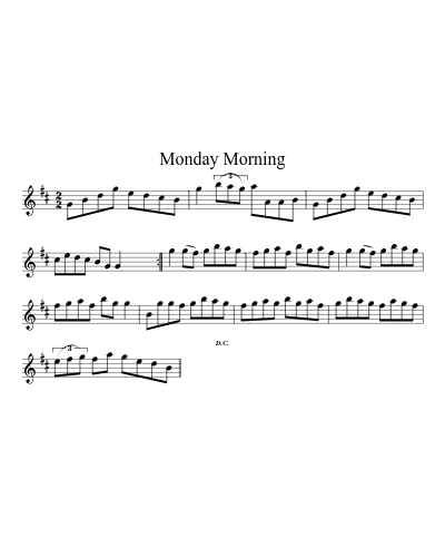 MONDAY MORNING (Version 2) preview
