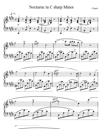Nocturne in C sharp Minor