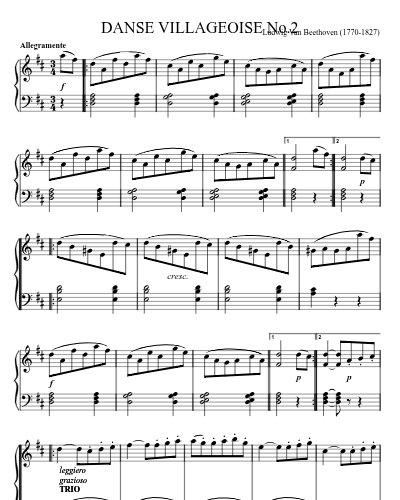 DANSE VILLAGEOISE No.2