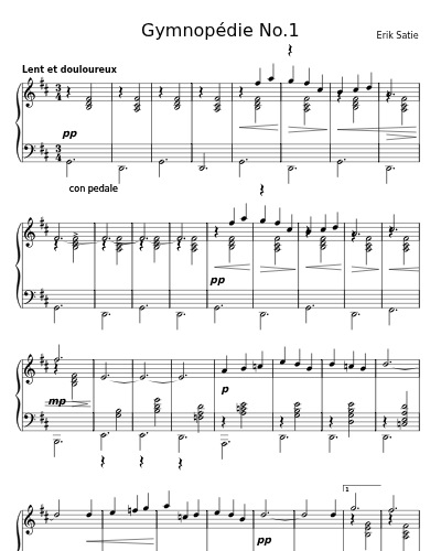 Gymnopédie No.1