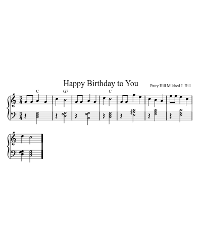 Happy Birthday to You