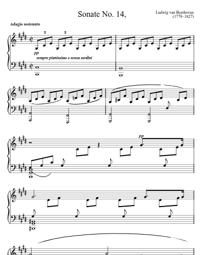 Sonate No. 14, preview