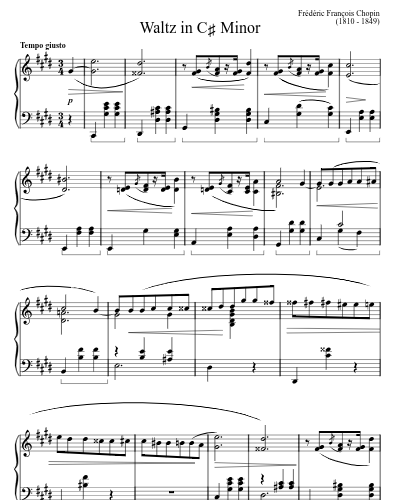 Waltz in C♯ Minor