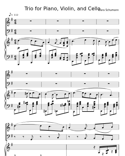 Trio for Piano, Violin, and Cello