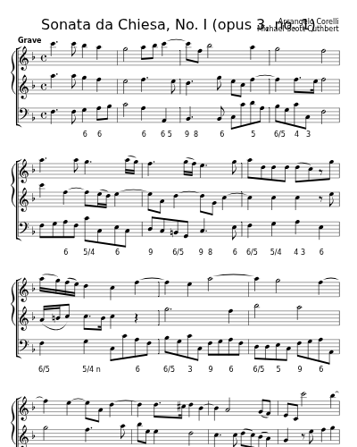 Sonata da Chiesa, No. I (opus 3, no. 1) preview