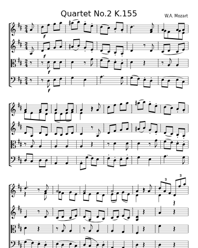 Quartet No.2 K.155