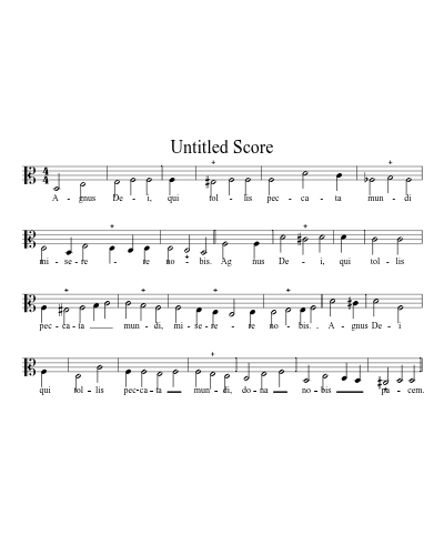 Agnus Dei Miserere (Ton 1)