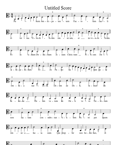 Credo In Unum Deum (Ton 1)