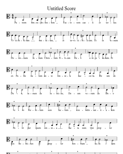 Credo In Unum Deum (Ton 1)