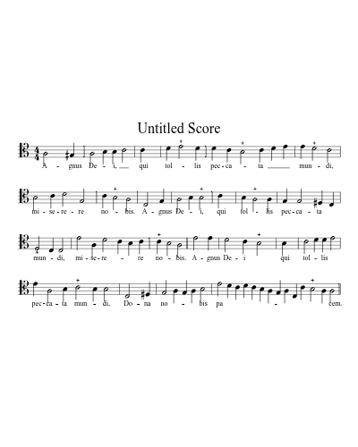 Agnus Dei Miserere (Ton 3)