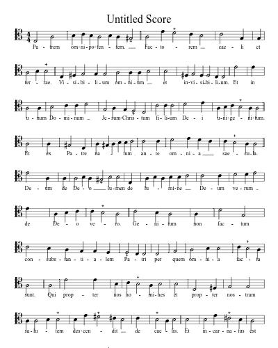 Credo In Unum Deum (Ton 3)