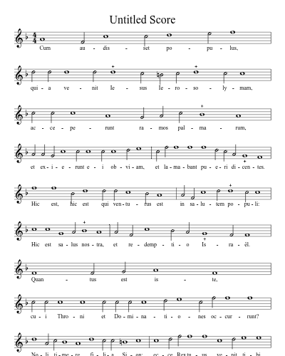 Antiphona 3205 sheet music preview