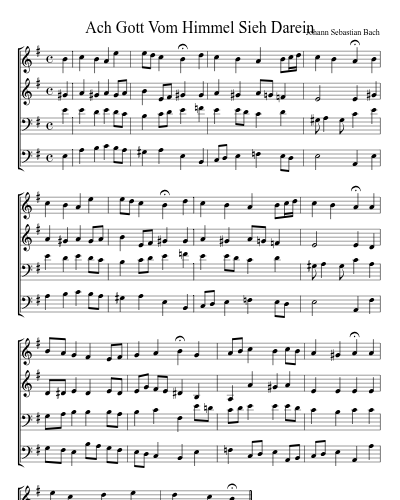 Ach Gott Vom Himmel Sieh Darein preview