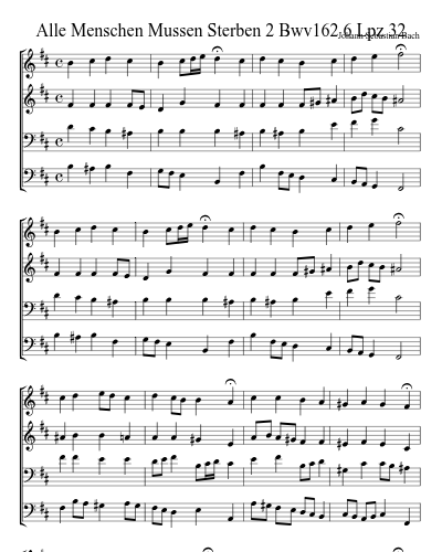 Alle Menschen Mussen Sterben 2 Bwv162 6 Lpz 32