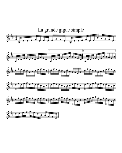 La Grande gigue simple (Version 2)