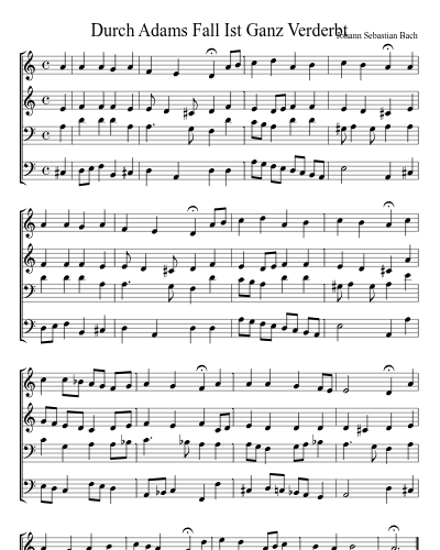 Durch Adams Fall Ist Ganz Verderbt preview