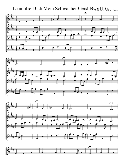 Ermuntre Dich Mein Schwacher Geist Bwv11 6 1