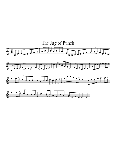 The jug of punch (Version 2) sheet music preview