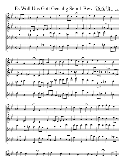 Es Woll Uns Gott Genadig Sein 1 Bwv176 6 50