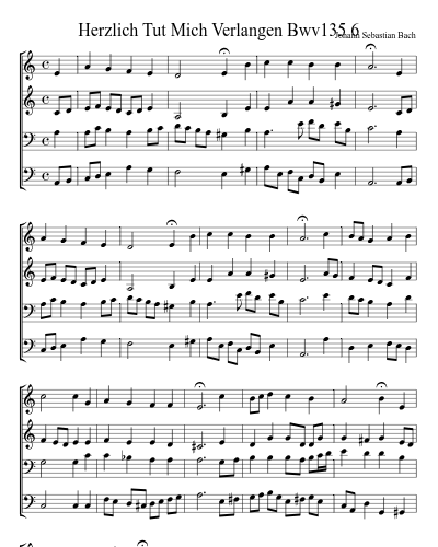 Herzlich Tut Mich Verlangen Bwv135 6