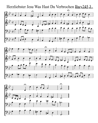 Herzliebster Jesu Was Hast Du Verbrochen Bwv245 3