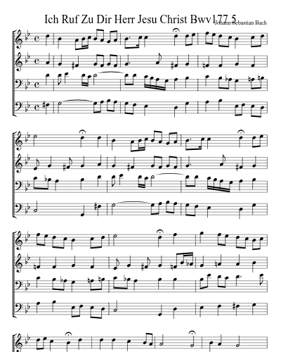 Ich Ruf Zu Dir Herr Jesu Christ Bwv177 5