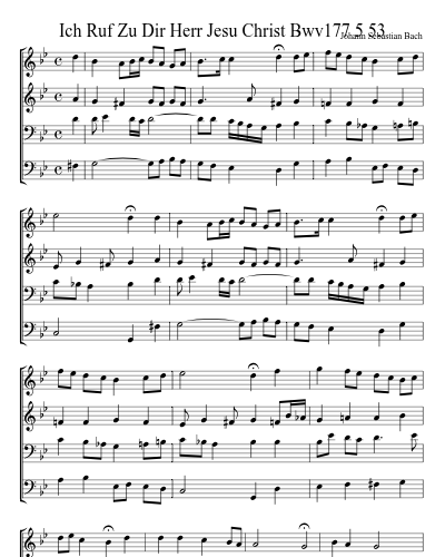 Ich Ruf Zu Dir Herr Jesu Christ Bwv177 5 53