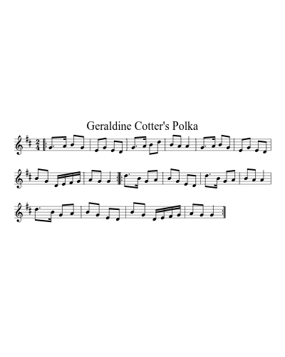 Geraldine Cotter's Polka